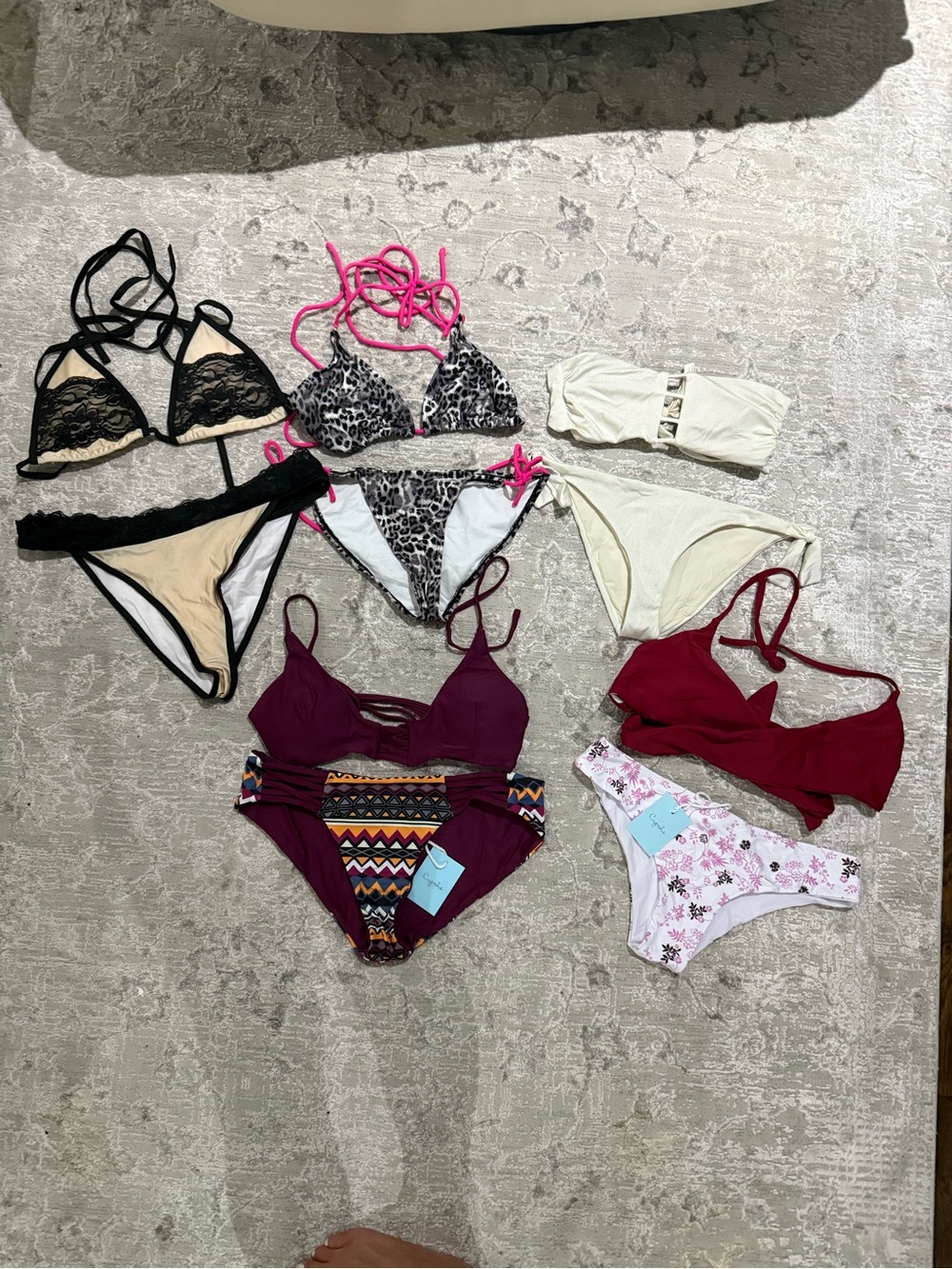 5 Swimsuits Bikinis All Size Medium